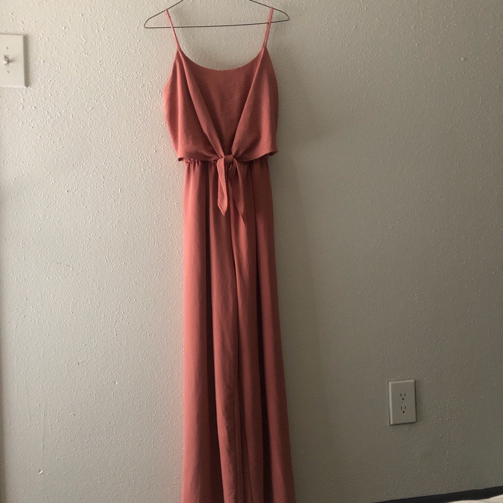 Coral color jumpsuit